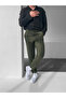 Khaki Italian Cut Stretch Lycra Ankle Length Fabric Pants - 2