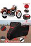 Honda Vt 750 Shadow Ace Tarpaulin Black Topcase Rear Bag Compatible Motor Tarpaulin (Red Stitched)