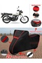 Yuki Yk125 Rex Tarpaulin Black Topcase Rear Bag Compatible Motor Tarpaulin (Red Stitched)