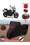 Yamaha Xj 600 Diversion Tarpaulin Black Topcase Rear Bag Compatible Motor Tarpaulin (Red Stitched)
