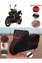 Arora Ar251 Tarpaulin Black Motorcycle Tarpaulin Motor Cover Tent (Red Stitched)