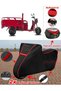 Stmax Gf 700 Tarpaulin Black Topcase Rear Bag Compatible Motor Tarpaulin (Red Stitched)