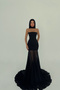 Black Marianna Long Skirt Tulle Dress ATE-2617