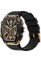 Ice Boliday Black Gold Steel - Black Men's Watch with Silicone Strap (Large) - 4
