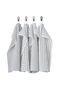 Rınnıg Kitchen Drying Cloth 4 Pieces White Dark Gray 45x60 Cm 100% Cotton