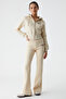 Iressen Women's Embroidery Patterned Regular Fit Stone Color Sweatpants