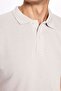 Men's Regular Fit Comfortable Cut 100% Cotton Plain Pique Gray Polo Neck T-Shirt - 3