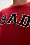 سويت شيرت Bad Convex Crewneck للرجال - أحمر كلاريت - 2