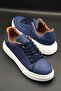 Men's Navy Blue Sneaker Shoes | Lightweight Sole, City Style, Casual Casual - 4