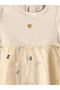 Crew Neck Long Sleeve Baby Girl Dress - 4