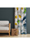 Decorative Luminous Floral Background Curtain – Sophisticated & Original Design 140X260 cm Single Wing - 6