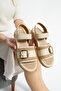 Women's Summer Buckle Detailed Women's Slippers Sandals Comfortable Light Sole