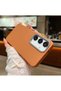 Samsung Galaxy A35 Compatible Case Leather Look Silicone Cover - 3