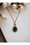 Crystal Stone Water Drop Necklace - 2