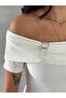 Buckle Off-Shoulder Fit Blouse - 2