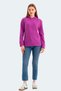 Casual Sports Hooded Women's Sweatshirt Purple - 7