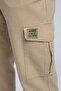 Ketgo Normal Waist Regular Cut Straight Leg 100% Cotton Beige Men's Trousers - 4