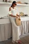 Shoulder Detailed Hem Tasseled Knitwear Dress 2862
