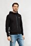 Men's Zippered Sweatshirt Black - 4