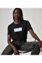 Black Graphic Iconic Tee T-Shirt For Women - 3