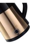 Electric Kettle, 2 Litre Stainless Steel, 1500W, 360° Swivel Base, Black and Gold,HK1004 - 4
