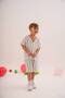 Blue Striped Muslin Pocket Boy's Shirt Shorts Top and Bottom Set - 6