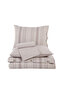 Natural Beige Cotton Ranforce Double Duvet Cover Set with Elastic Sheets - 3