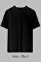 Vertical Geometric Printed Oversize Unisex T-Shirt (Loose Fit) - 2