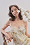 Yellow Meadow Floral Linen Maxi Dress - 3
