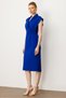 Modailgi Sleeve Mouth Bead Accessory Detailed Dress Cobalt Blue - 3