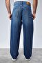 High Quality Men's High Waist Baggy Skater Jean Blue-C364 - 5