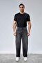 High Quality Men's High Waist Baggy Skater Jean Dark Grey-C364 - 3
