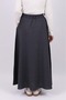 24073 Cotton Fabric Pocket Bell Skirt with Elastic Waist Smoked - 3