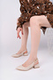Women's Skin Skin Stylish Buckle Short Heeled Shoes - 3