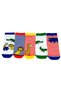 Pack of 5 Children's Cotton Booties Socks with Animal Figures