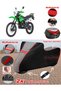 Mondial X-Treme Moto Cross Tarpaulin Topcase Compatible Motorcycle Tarpaulin (Grey-Black Red Stitched)