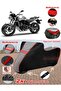 Honda Cbr 600 Fa Tarpaulin Topcase Compatible Motorcycle Tarpaulin (Grey-Black Red Stitched)
