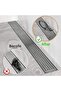 4 Meters 12 cm + 10 Pieces 10 cm Drain Strainer Disposable Hair Bristle Lint Collector Wire Strainer - 3