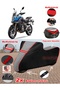 Cf Moto 650Mt Tarpaulin Topcase Compatible Motorcycle Tarpaulin (Grey-Black Red Stitched)