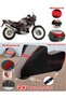 Yamaha Xtz 750 Super Tenere Tarpaulin Topcase Compatible Motorcycle Tarpaulin (Grey-Black Red Stitched)