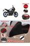 Yamaha Mt-09 Sp Tarpaulin Topcase Compatible Motorcycle Tarpaulin (Grey-Black Red Stitched)