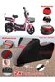 Kral Motor Rana Tarpaulin Topcase Compatible Motorcycle Tarpaulin (Grey-Black Red Stitched)