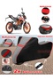 Ktm 200 Duke Abs Tarpaulin Topcase Compatible Motorcycle Tarpaulin (Grey-Black Red Stitched)