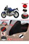 Mv Agusta Brutale 910 R Tarpaulin Topcase Compatible Motorcycle Tarpaulin (Grey-Black Red Stitched)