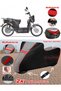 Yuki Yk-22 Wind Tarpaulin Topcase Compatible Motorcycle Tarpaulin (Grey-Black Red Stitched)