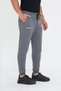 Men's Cotton Cargo Pocket Sweatpants Anthracite Melange 5821-A - 6