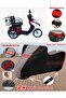 Arora Tdr 601 Sz Tarpaulin Topcase Compatible Motorcycle Tarpaulin (Grey-Black Red Stitched)