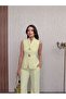 Gold Buttoned Vest Set - 6