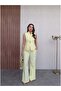 Gold Buttoned Vest Set