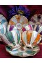 İpekrüya Porcelain Hand Decor Painting Cup Set - 4
